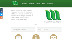 Desktop Screenshot of macambulance.co.uk